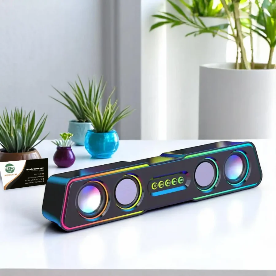 Loa máy tính Mogolala Q3 chế độ kép (Bluetooth/ Có dây) dải dài âm lượng lớn âm thanh nổi chất lượng cao có RGB