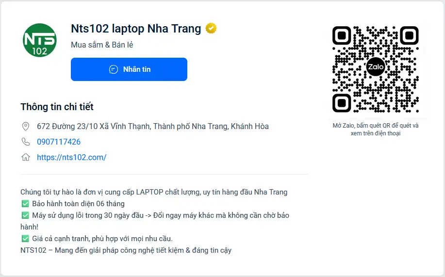 CHÍNH SÁCH BẢO HÀNH 2 zalo OA