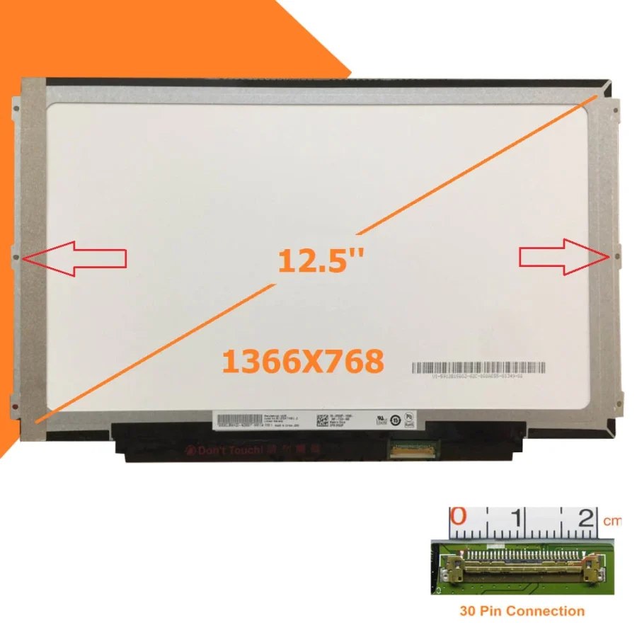 Màn hình 12.5 Led Slim 30Pin Dùng cho Dell, Asus, HP, Lenovo,...